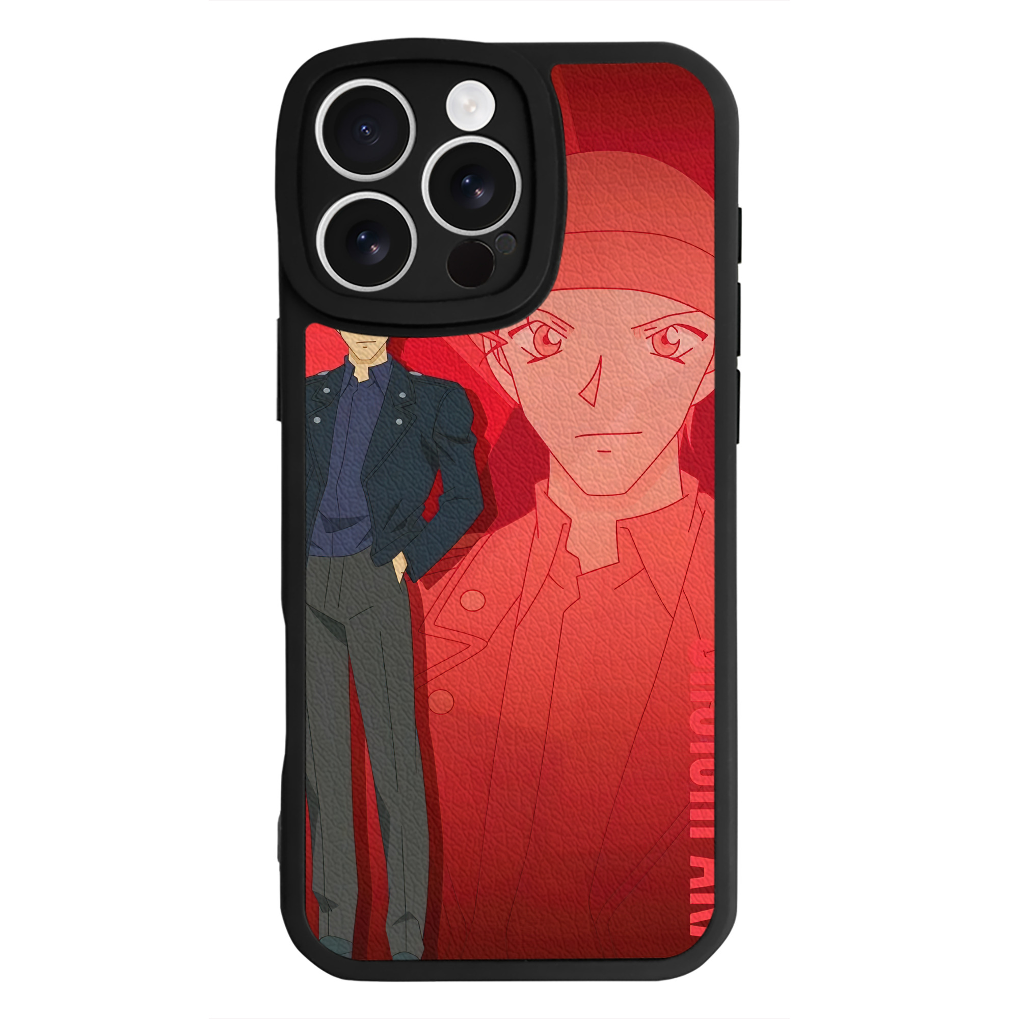 （画像用） 名探偵コナン Detective Conan 【iPhone 16シリーズ対応】シリコンスマホケース（レザー調） 材質：シリコン